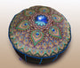 abstract mandala art outdoor pouf