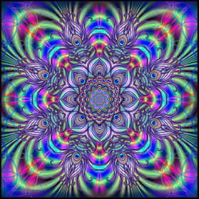 UV digital art mandala tapestries